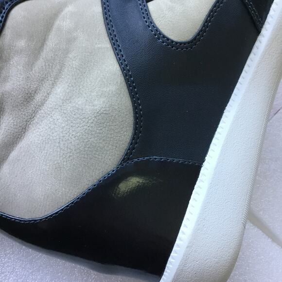 Armani Jeans Blue High-Top Wedge Sneakers - Picture 10 of 11